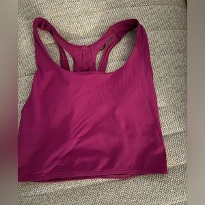 Lululemon cropped tank in pink